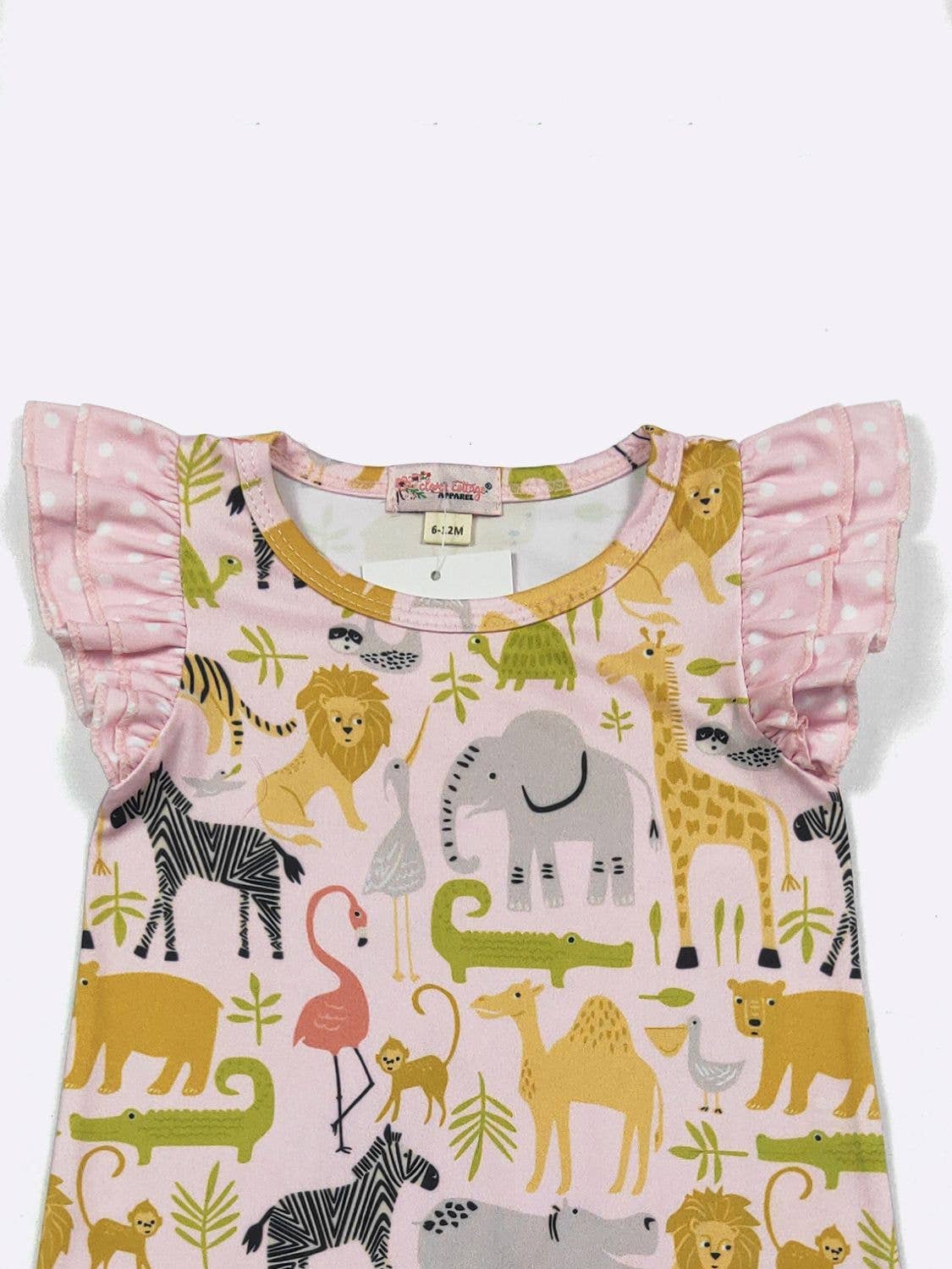 Pink Zoo Baby Romper