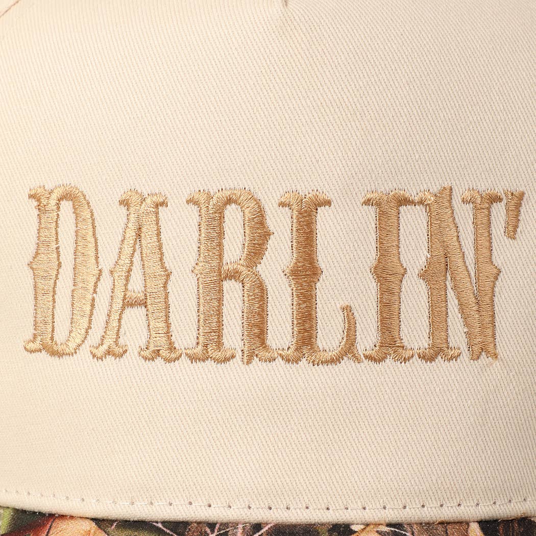 Camouflage DARLIN' Embroidery Trucker Hat