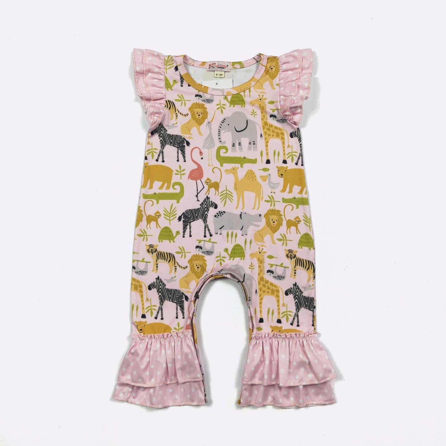 Pink Zoo Baby Romper