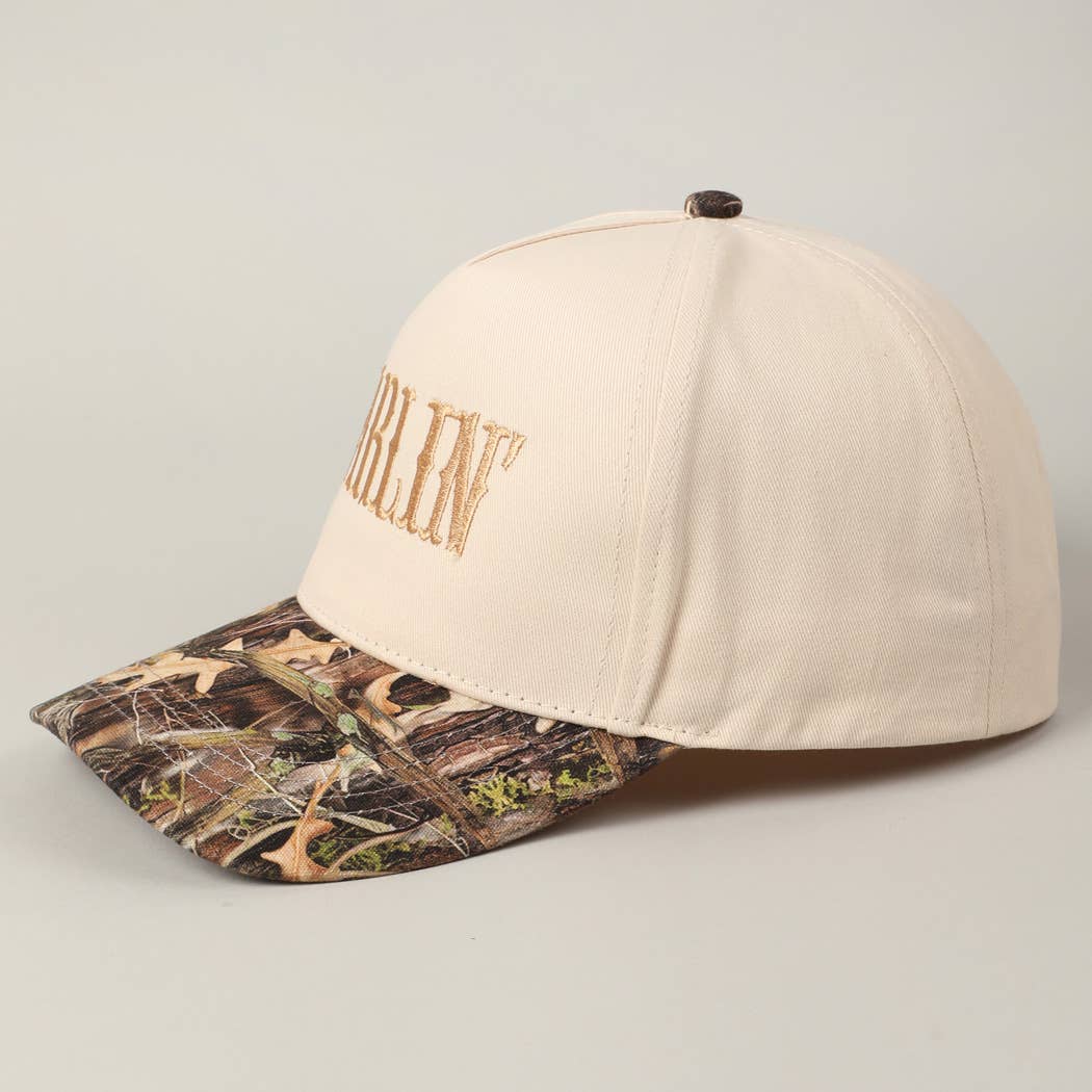 Camouflage DARLIN' Embroidery Trucker Hat