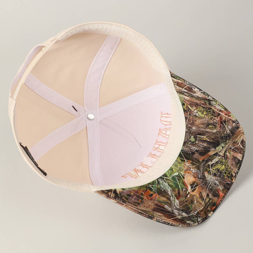 Camouflage DARLIN' Embroidery Trucker Hat